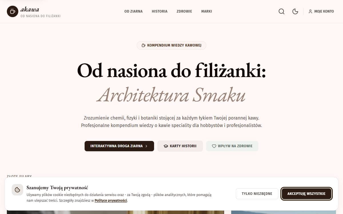 Zrzut ekranu projektu Akawa
